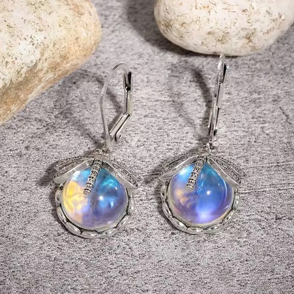 Silver Dragonfly Khalisa Earrings - Picture 2 of 8